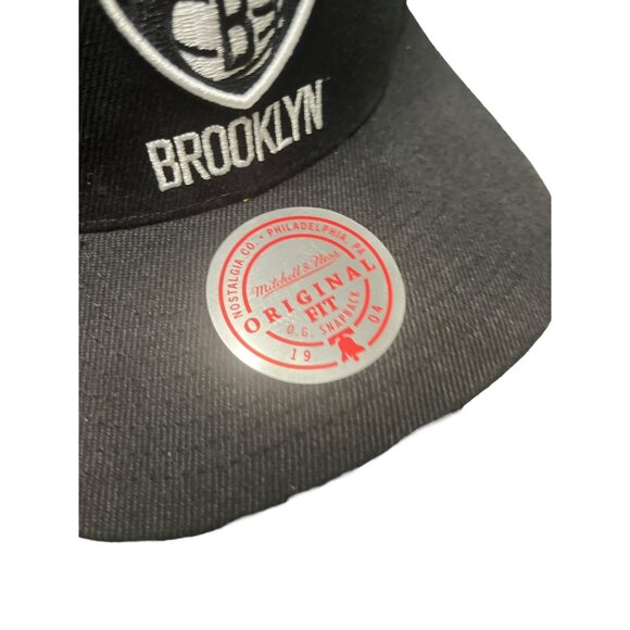 Brooklyn Nets‎ NBA Classic Snapback Hat Black Mitchell and Ness - Picture 6 of 12